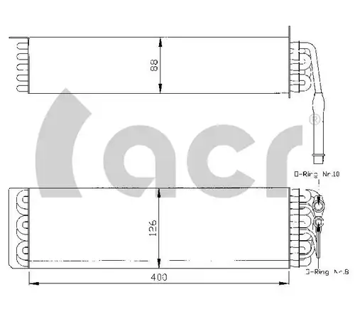 изпарител, климатична система ACR 310007