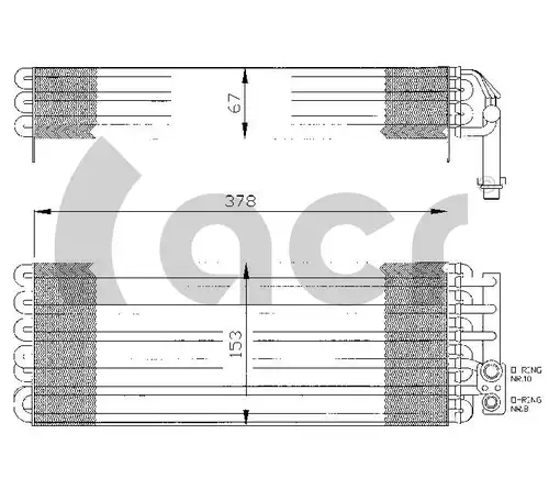 изпарител, климатична система ACR 310016