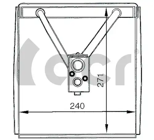 изпарител, климатична система ACR 310025