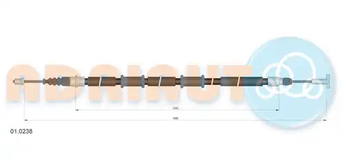 жило за ръчна спирачка ADRIAUTO 01.0238