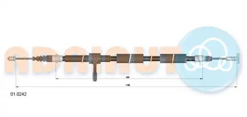 жило за ръчна спирачка ADRIAUTO 01.0242