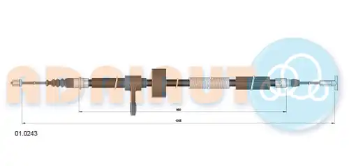 жило за ръчна спирачка ADRIAUTO 01.0243