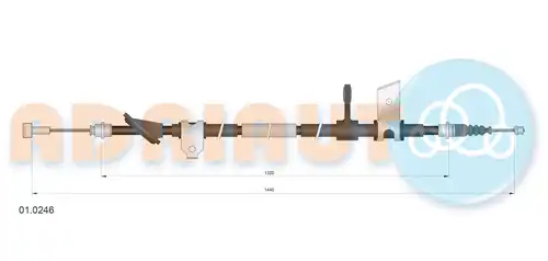 жило за ръчна спирачка ADRIAUTO 01.0246