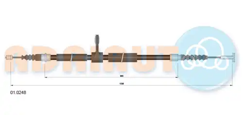 жило за ръчна спирачка ADRIAUTO 01.0248