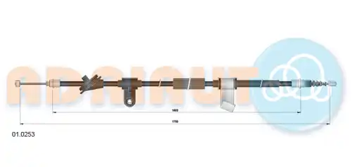 жило за ръчна спирачка ADRIAUTO 01.0253