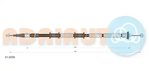 жило за ръчна спирачка ADRIAUTO 01.0256