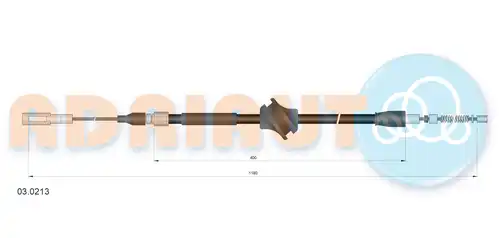 жило за ръчна спирачка ADRIAUTO 03.0213