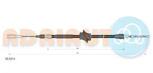 жило за ръчна спирачка ADRIAUTO 03.0214