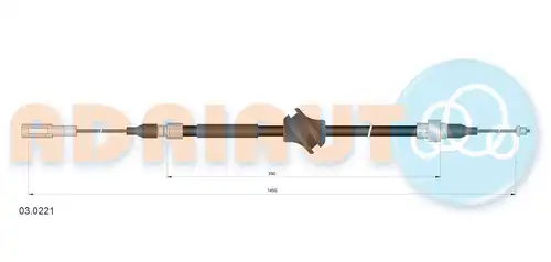 жило за ръчна спирачка ADRIAUTO 03.0221