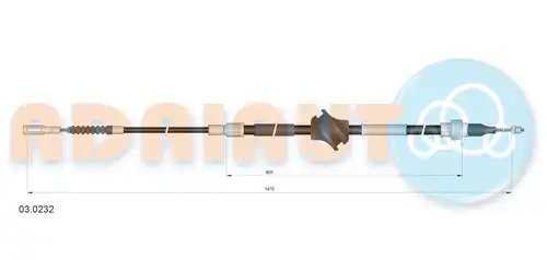жило за ръчна спирачка ADRIAUTO 03.0232