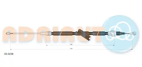 жило за ръчна спирачка ADRIAUTO 03.0236