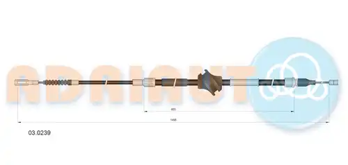 жило за ръчна спирачка ADRIAUTO 03.0239