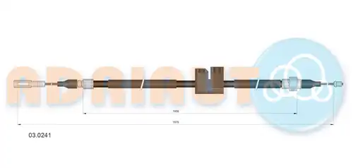 жило за ръчна спирачка ADRIAUTO 03.0241