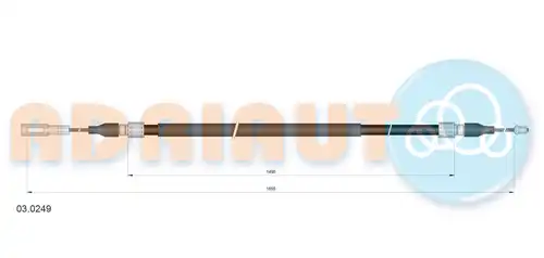 жило за ръчна спирачка ADRIAUTO 03.0249