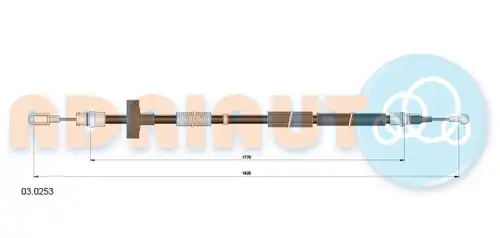 жило за ръчна спирачка ADRIAUTO 03.0253
