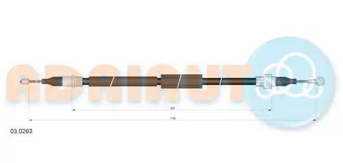 жило за ръчна спирачка ADRIAUTO 03.0263