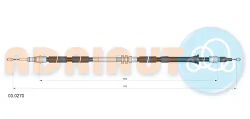 жило за ръчна спирачка ADRIAUTO 03.0270