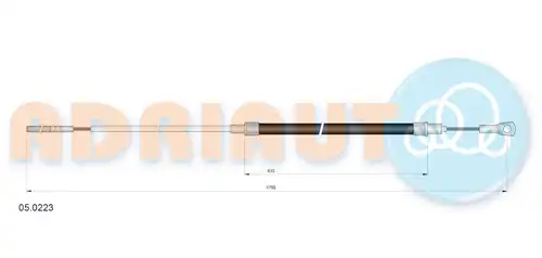 жило за ръчна спирачка ADRIAUTO 05.0223