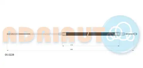 жило за ръчна спирачка ADRIAUTO 05.0228