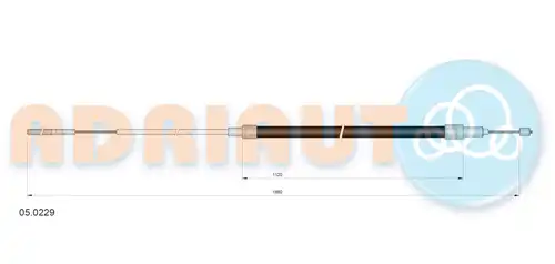 жило за ръчна спирачка ADRIAUTO 05.0229