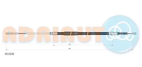 жило за ръчна спирачка ADRIAUTO 05.0235