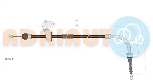 жило за ръчна спирачка ADRIAUTO 05.0241