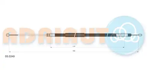 жило за ръчна спирачка ADRIAUTO 05.0249