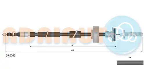 жило за ръчна спирачка ADRIAUTO 05.0265