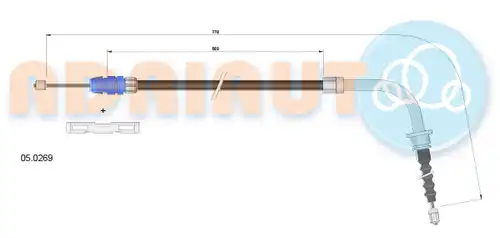 жило за ръчна спирачка ADRIAUTO 05.0269