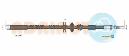 спирачен маркуч ADRIAUTO 05.1240