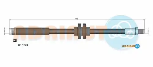спирачен маркуч ADRIAUTO 06.1224