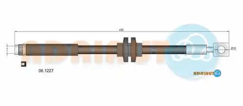 спирачен маркуч ADRIAUTO 06.1227