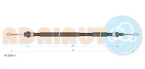 жило за ръчна спирачка ADRIAUTO 07.0204.1