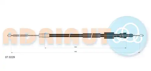 жило за ръчна спирачка ADRIAUTO 07.0229