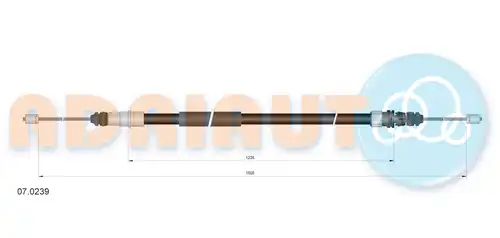 жило за ръчна спирачка ADRIAUTO 07.0239