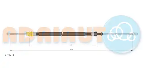 жило за ръчна спирачка ADRIAUTO 07.0276