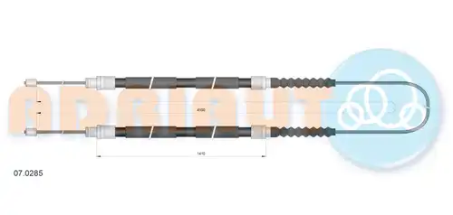 жило за ръчна спирачка ADRIAUTO 07.0285