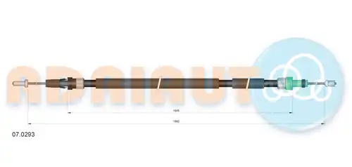жило за ръчна спирачка ADRIAUTO 07.0293