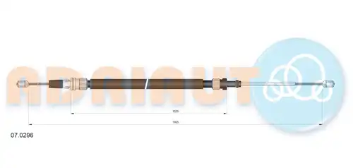 жило за ръчна спирачка ADRIAUTO 07.0296