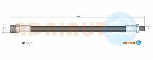 спирачен маркуч ADRIAUTO 07.1216