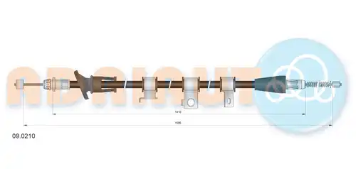 жило за ръчна спирачка ADRIAUTO 09.0210