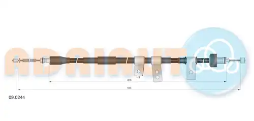 жило за ръчна спирачка ADRIAUTO 09.0244