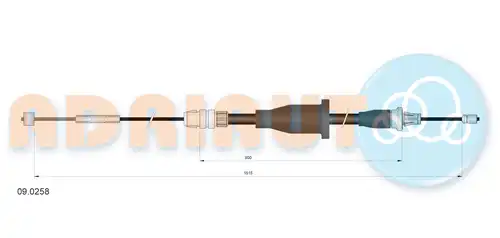 жило за ръчна спирачка ADRIAUTO 09.0258