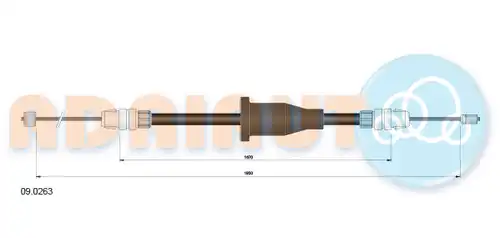 жило за ръчна спирачка ADRIAUTO 09.0263