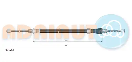 жило за ръчна спирачка ADRIAUTO 09.0265