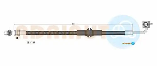 спирачен маркуч ADRIAUTO 09.1249