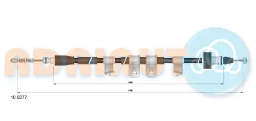 жило за ръчна спирачка ADRIAUTO 10.0277