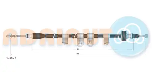 жило за ръчна спирачка ADRIAUTO 10.0278