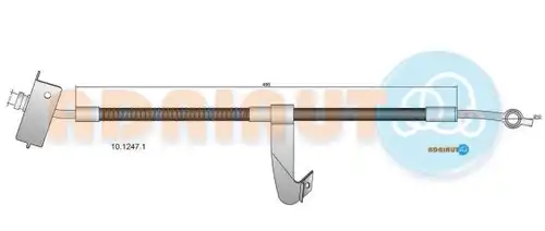 спирачен маркуч ADRIAUTO 10.1247.1