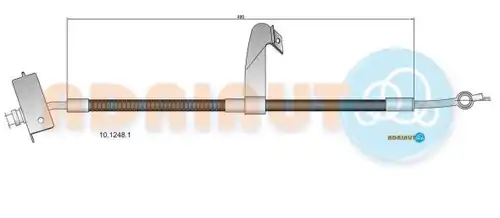 спирачен маркуч ADRIAUTO 10.1248.1